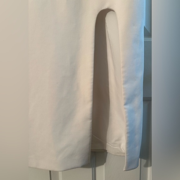 cinq à sept 12 Breena Slit Bridal Fitted Midi Wide Scoop Neck Sleeveless CLEAN - Picture 5 of 14